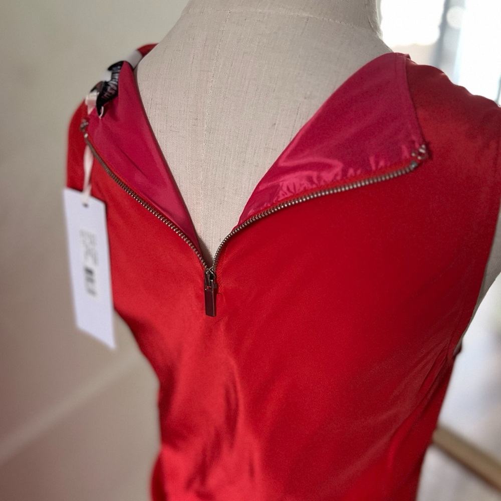 Elizabeth and James Red Silk Angelina Dress - Size 2 - Picture 4 of 8
